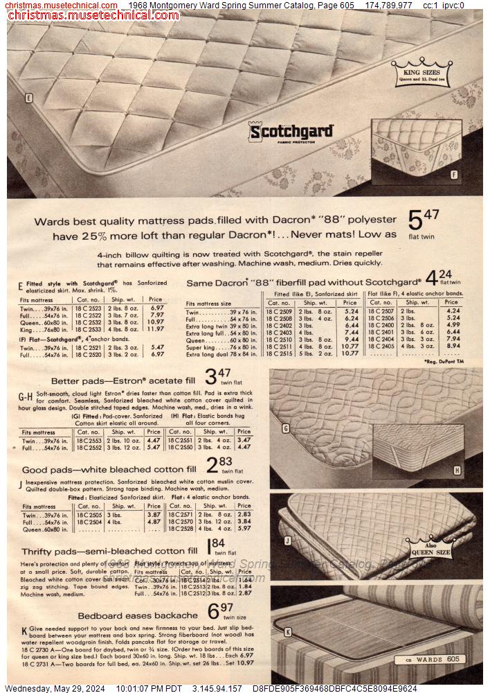 1968 Montgomery Ward Spring Summer Catalog, Page 605