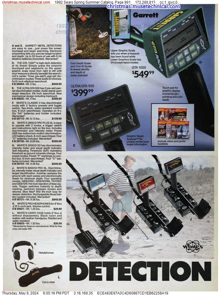 1992 Sears Spring Summer Catalog, Page 991