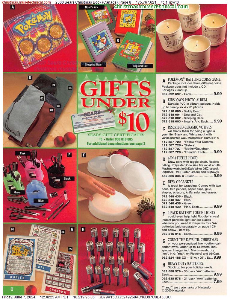 2000 Sears Christmas Book (Canada), Page 8