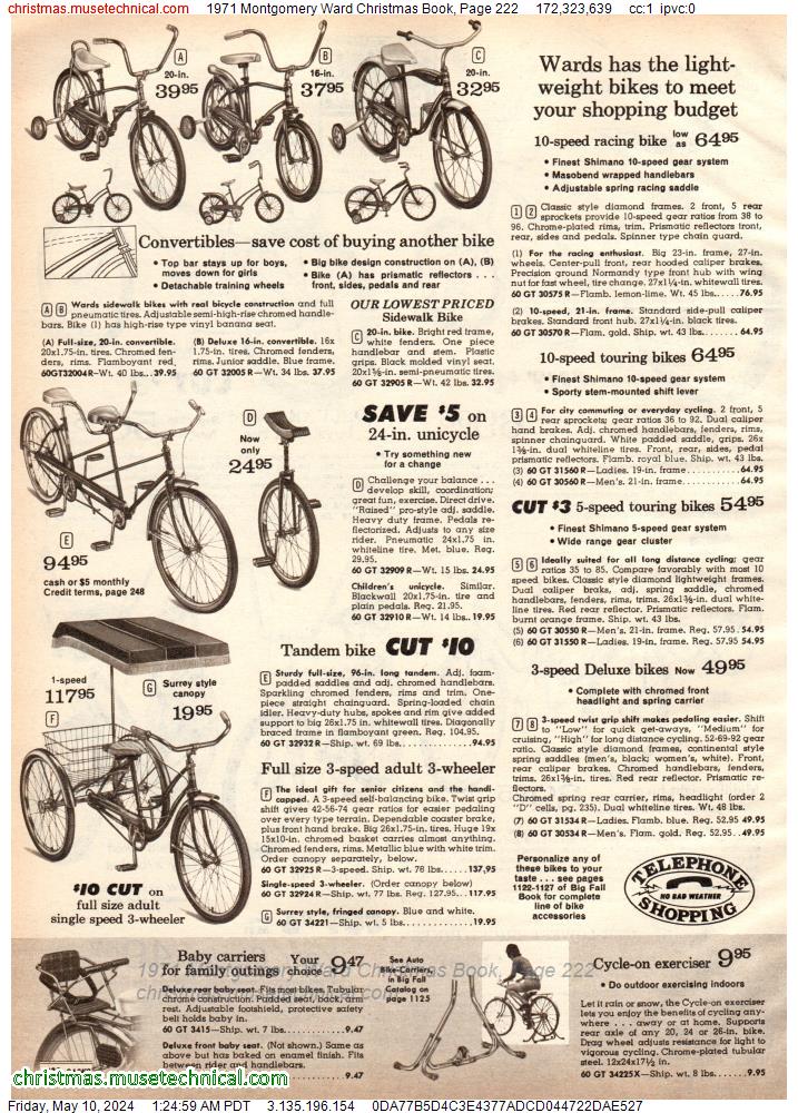 1971 Montgomery Ward Christmas Book, Page 222