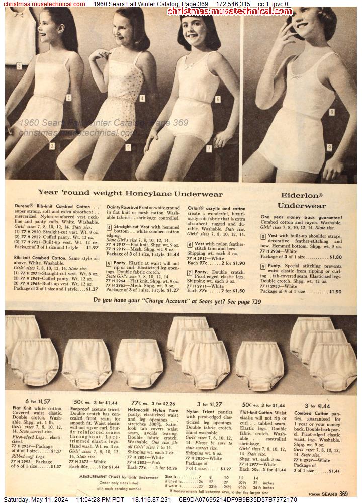 1960 Sears Fall Winter Catalog, Page 369