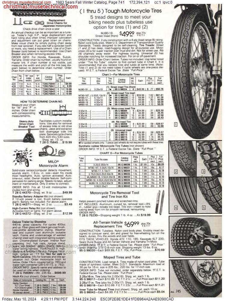 1983 Sears Fall Winter Catalog, Page 741