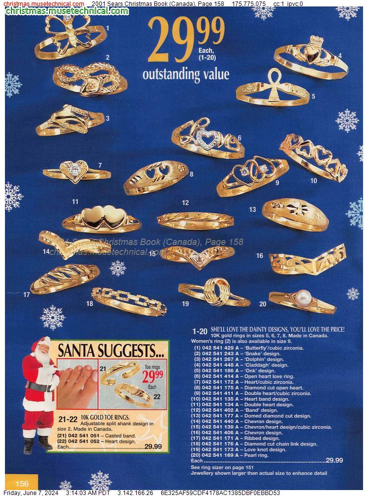 2001 Sears Christmas Book (Canada), Page 158