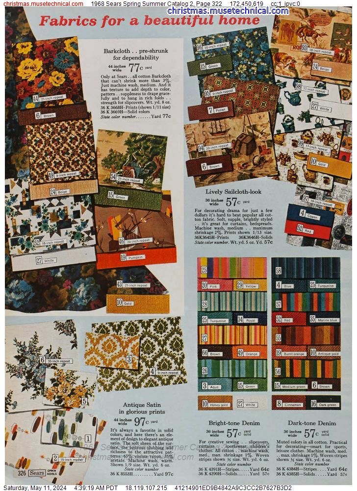 1968 Sears Spring Summer Catalog 2, Page 322