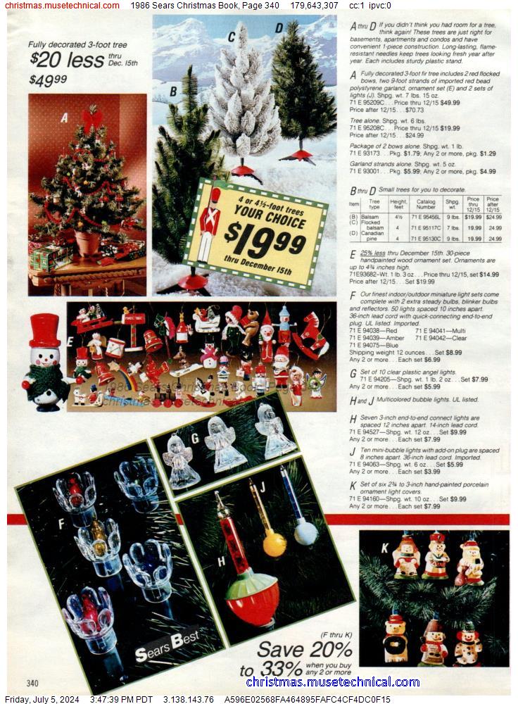 1986 Sears Christmas Book, Page 340