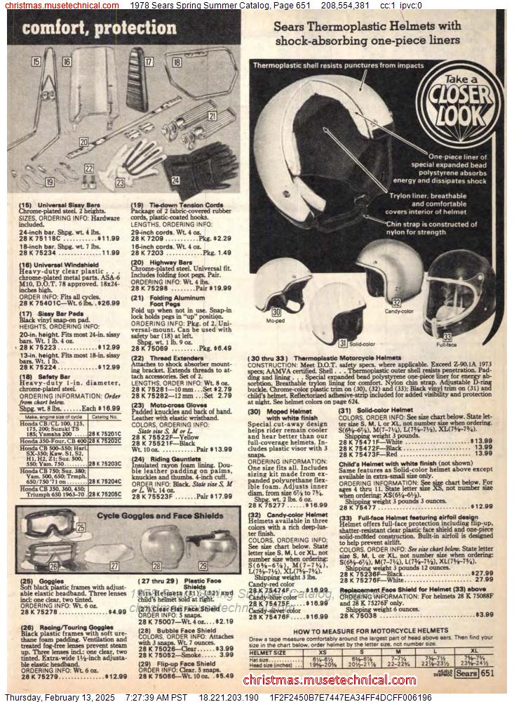 1978 Sears Spring Summer Catalog, Page 651