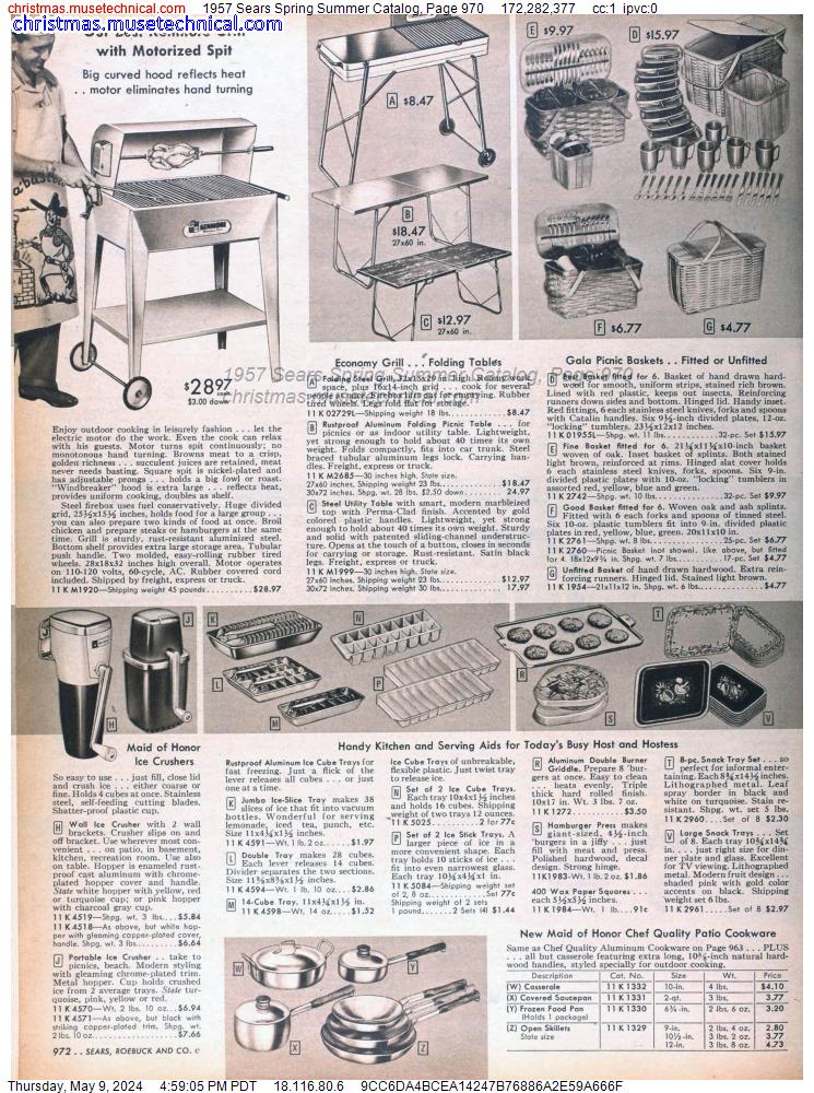 1957 Sears Spring Summer Catalog, Page 970