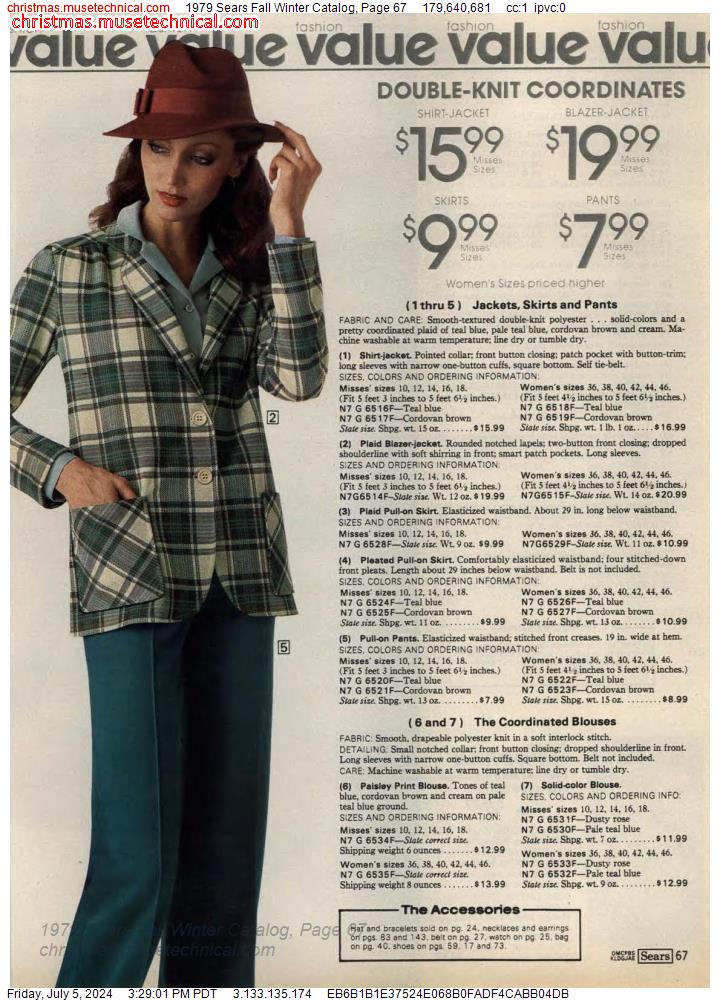 1979 Sears Fall Winter Catalog, Page 67