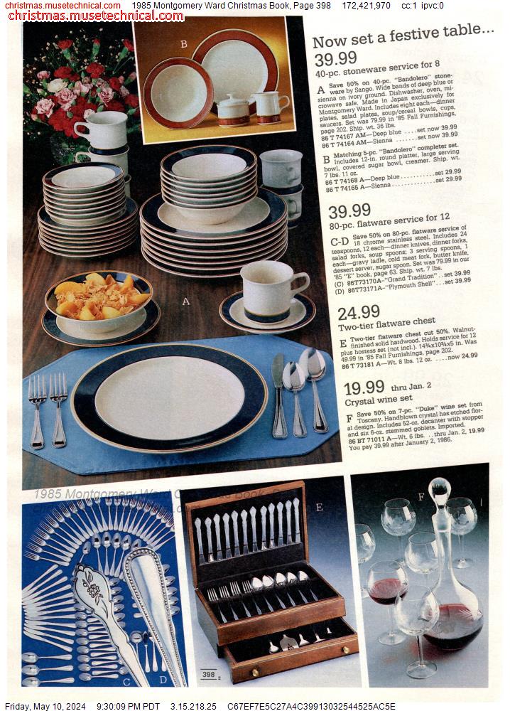 1985 Montgomery Ward Christmas Book, Page 398