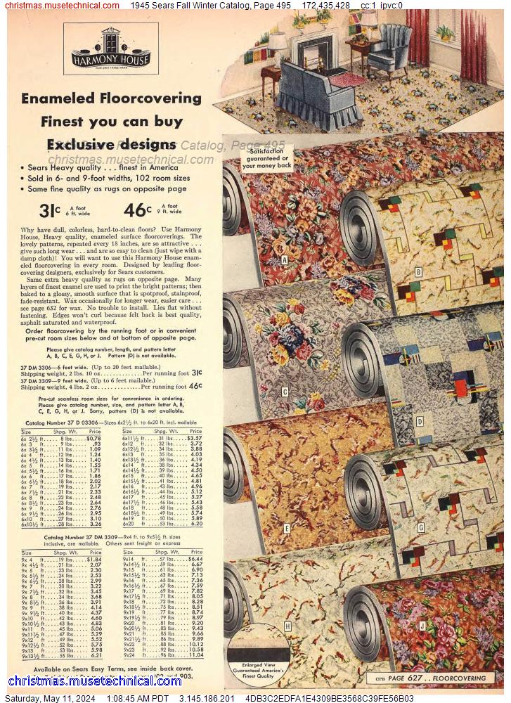 1945 Sears Fall Winter Catalog, Page 495