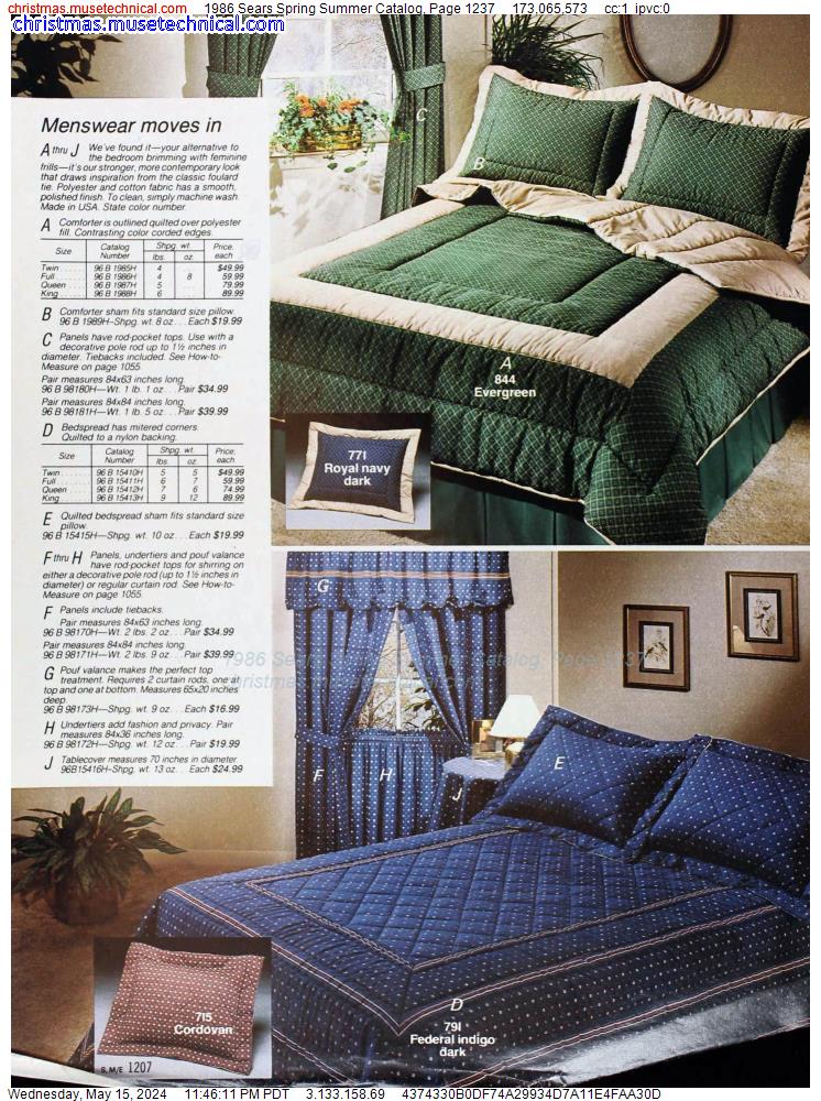 1986 Sears Spring Summer Catalog, Page 1237