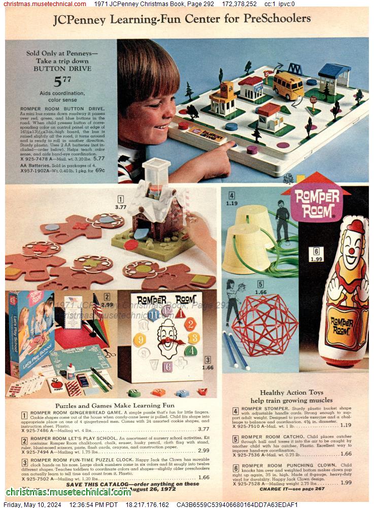 1971 JCPenney Christmas Book, Page 292