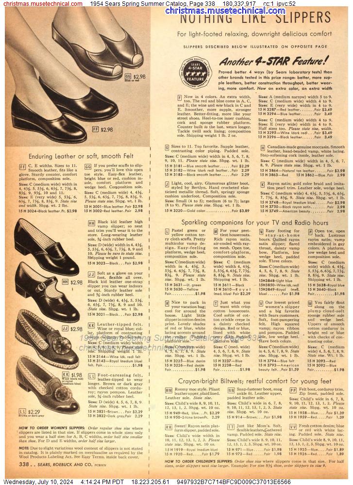1954 Sears Spring Summer Catalog, Page 338