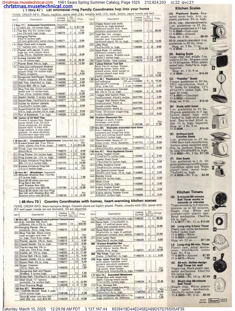 1981 Sears Spring Summer Catalog, Page 1025