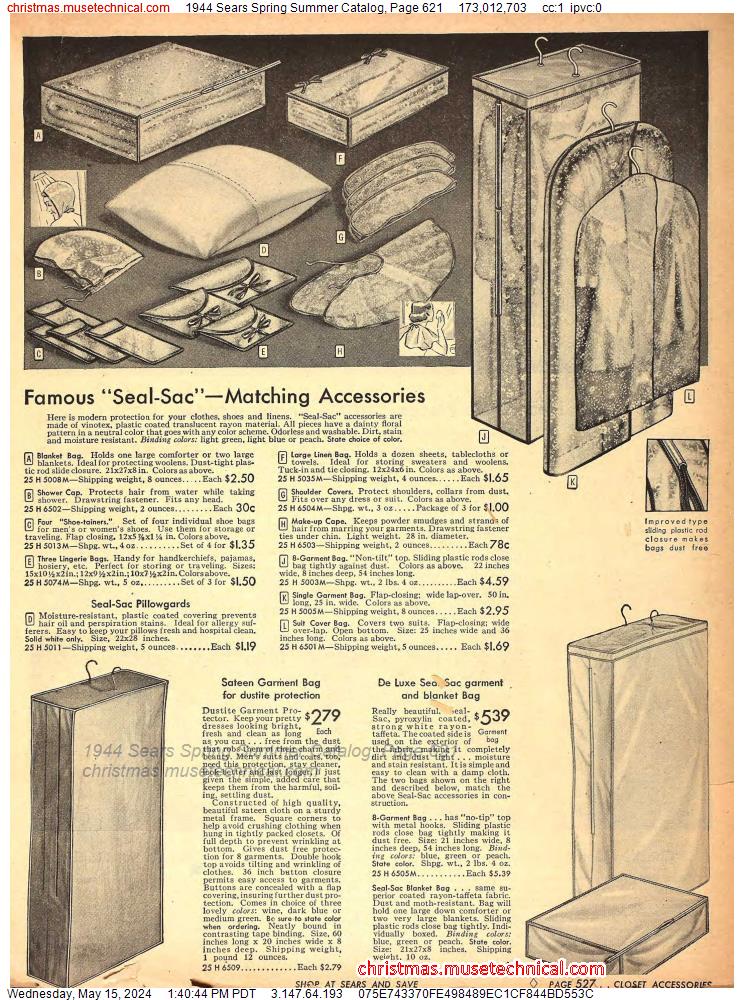 1944 Sears Spring Summer Catalog, Page 621