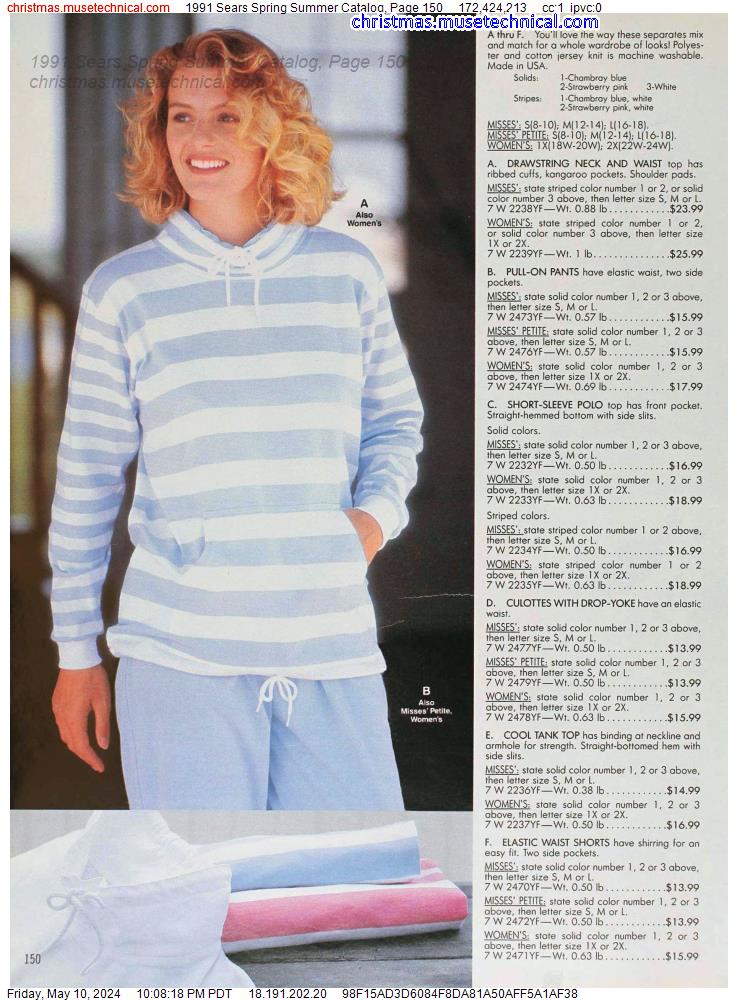 1991 Sears Spring Summer Catalog, Page 150