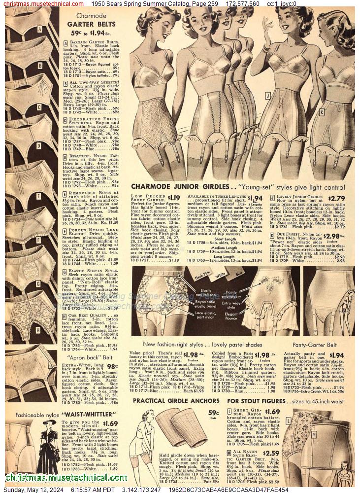 1950 Sears Spring Summer Catalog, Page 259