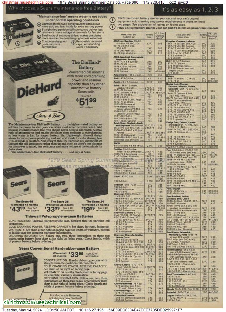 1979 Sears Spring Summer Catalog, Page 690