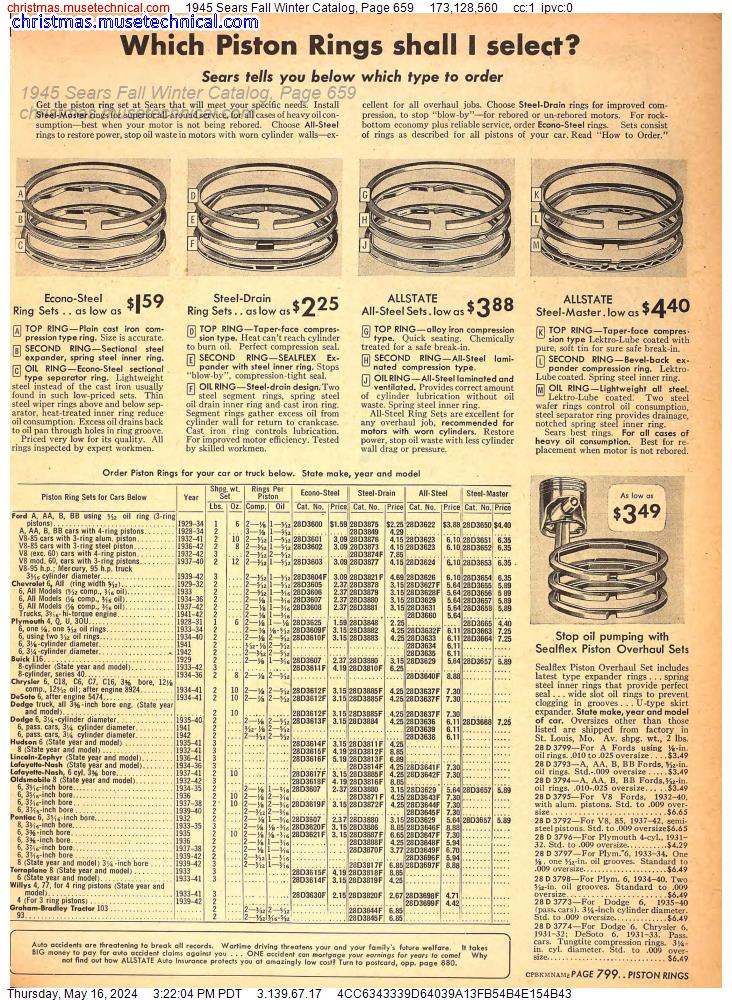 1945 Sears Fall Winter Catalog, Page 659