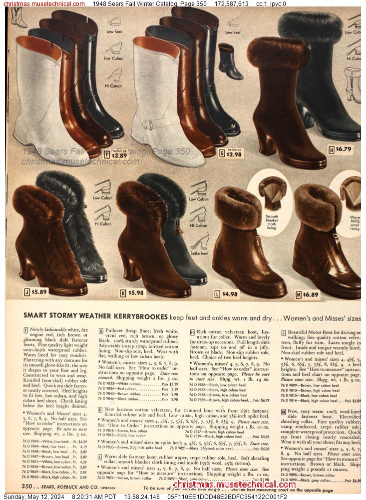 1948 Sears Fall Winter Catalog, Page 350