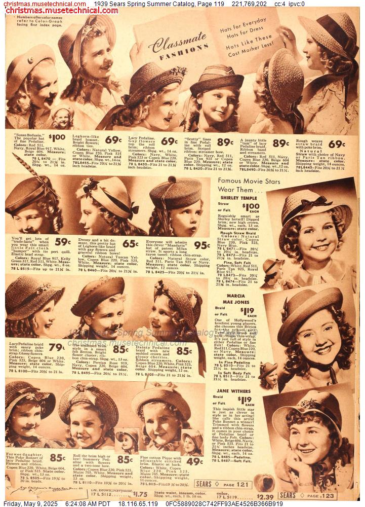 1939 Sears Spring Summer Catalog, Page 119