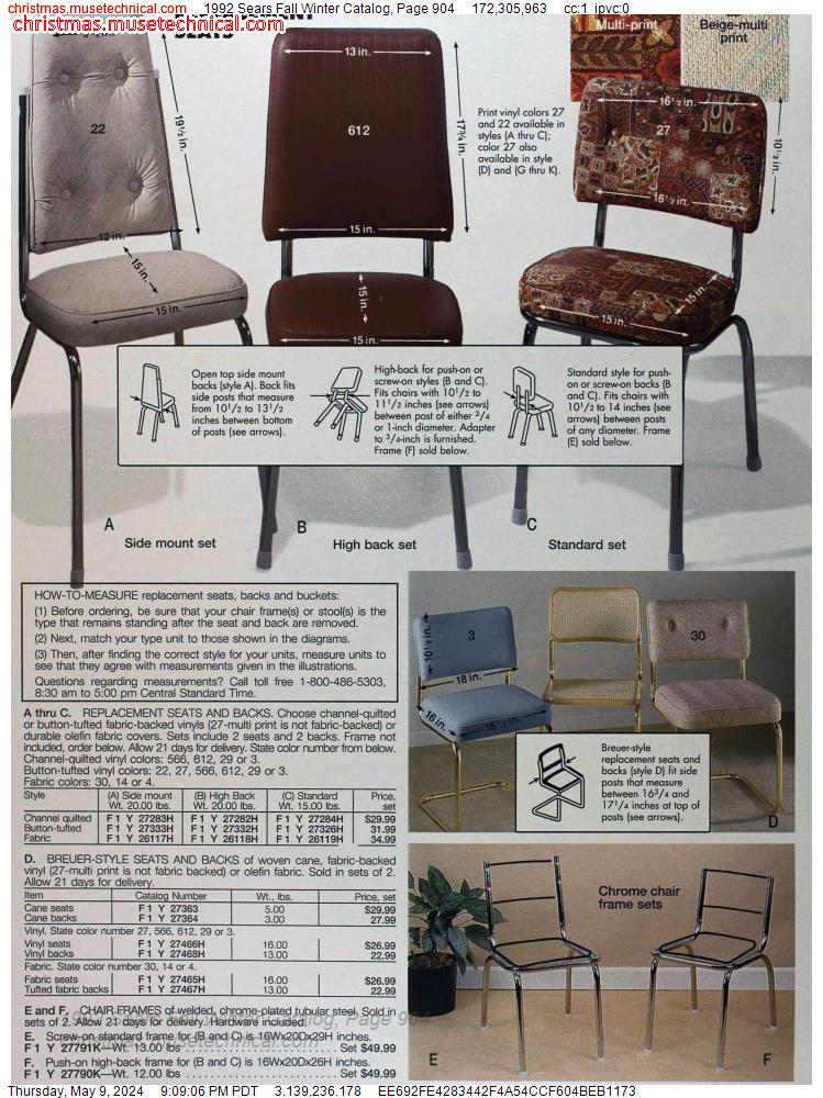 1992 Sears Fall Winter Catalog, Page 904