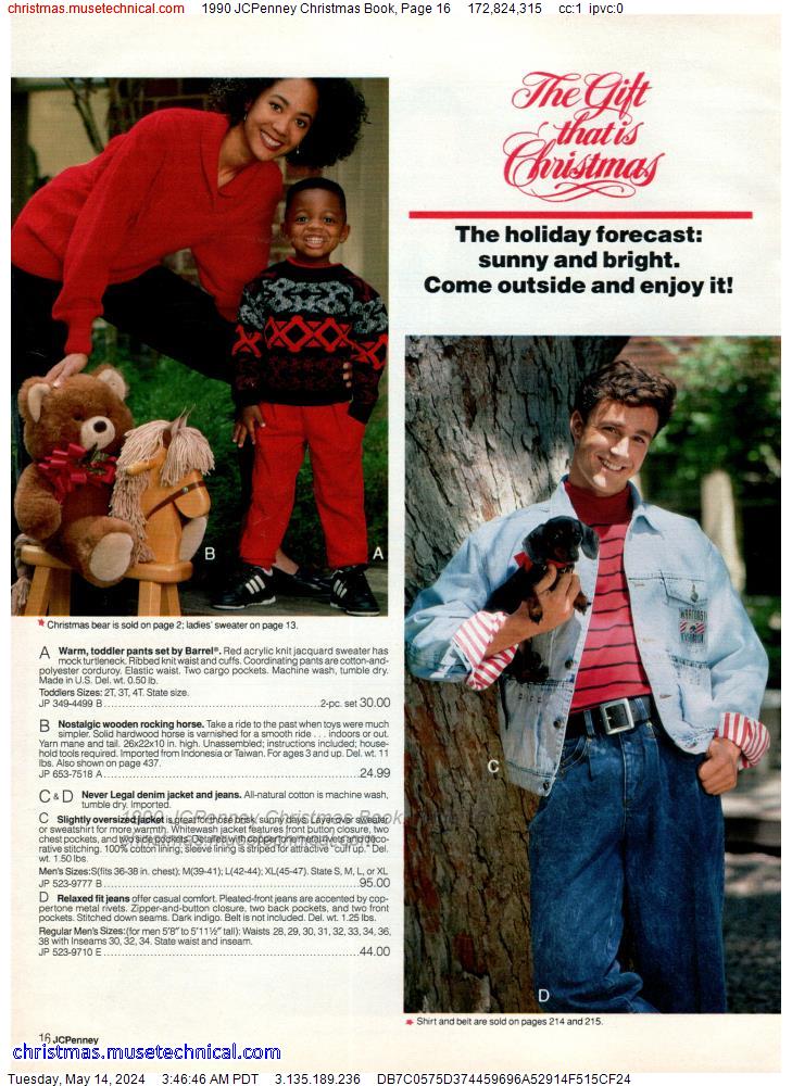 1990 JCPenney Christmas Book, Page 16