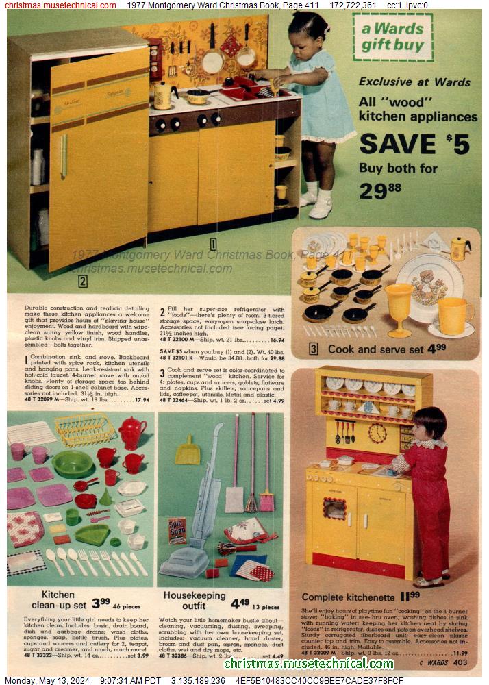 1977 Montgomery Ward Christmas Book, Page 411
