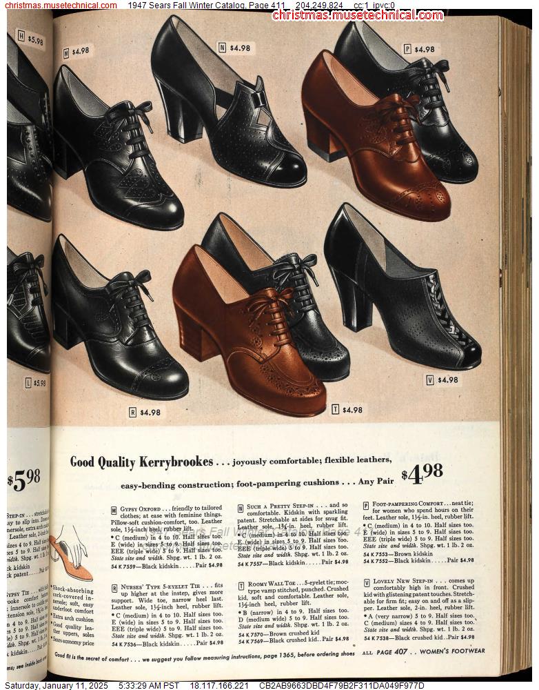 1947 Sears Fall Winter Catalog, Page 411