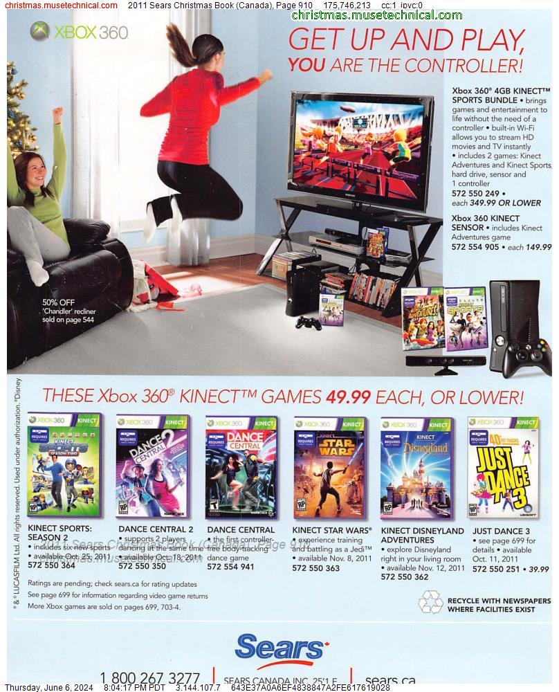2011 Sears Christmas Book (Canada), Page 910