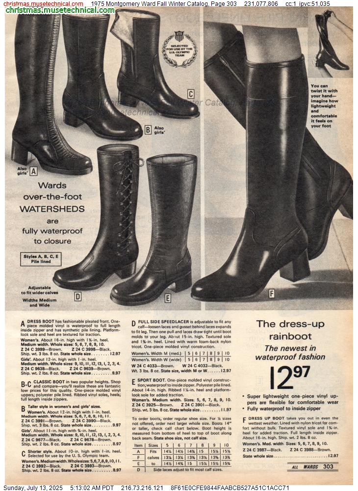 1975 Montgomery Ward Fall Winter Catalog, Page 303