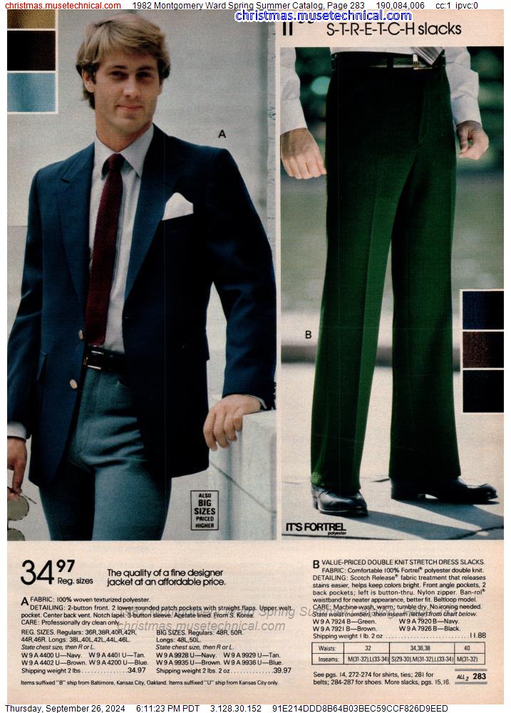 1982 Montgomery Ward Spring Summer Catalog, Page 283