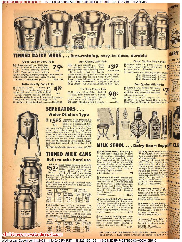 1948 Sears Spring Summer Catalog, Page 1108