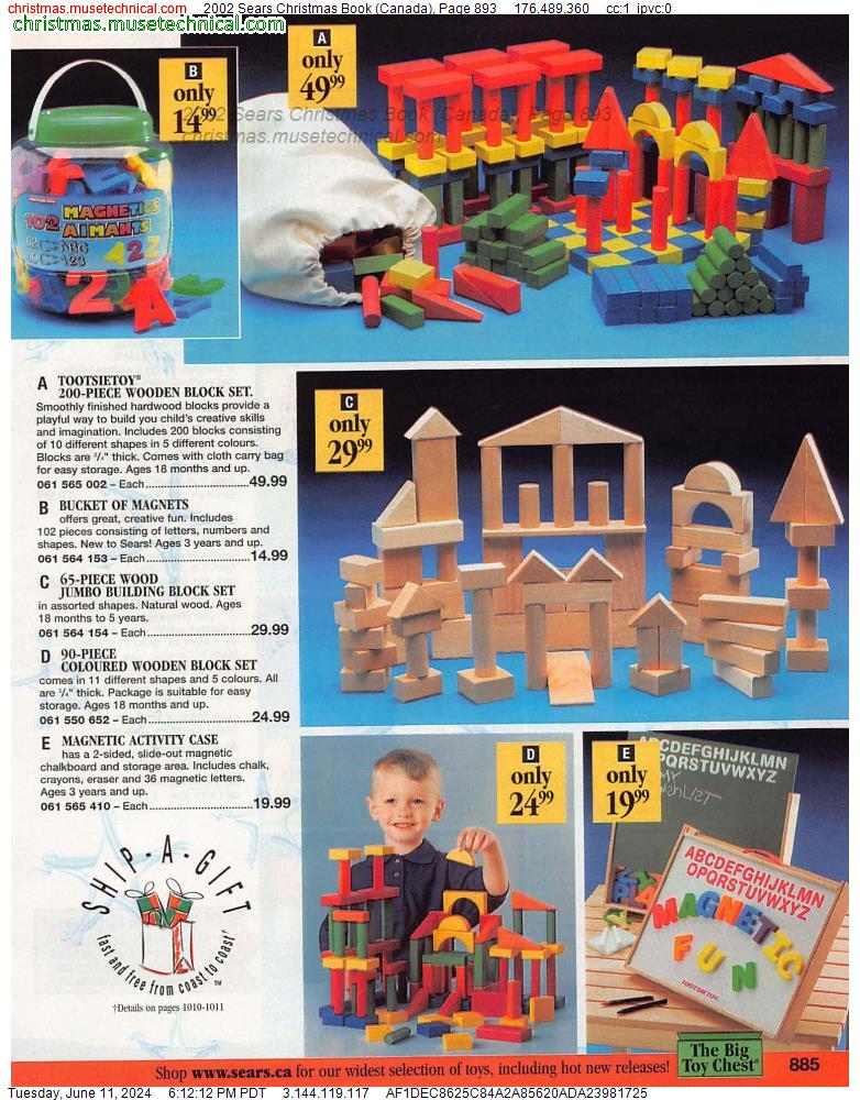 2002 Sears Christmas Book (Canada), Page 893