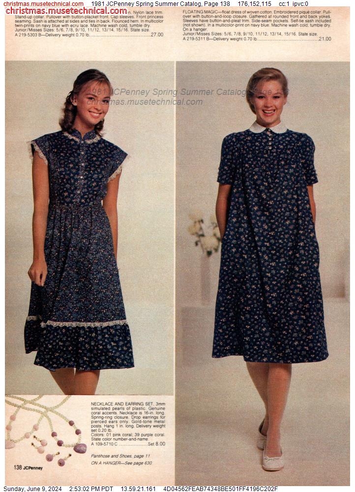 1981 JCPenney Spring Summer Catalog, Page 138