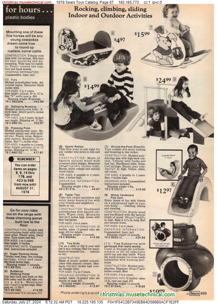 1978 Sears Toys Catalog, Page 87