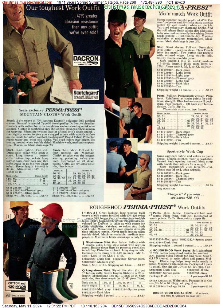 1971 Sears Spring Summer Catalog, Page 268