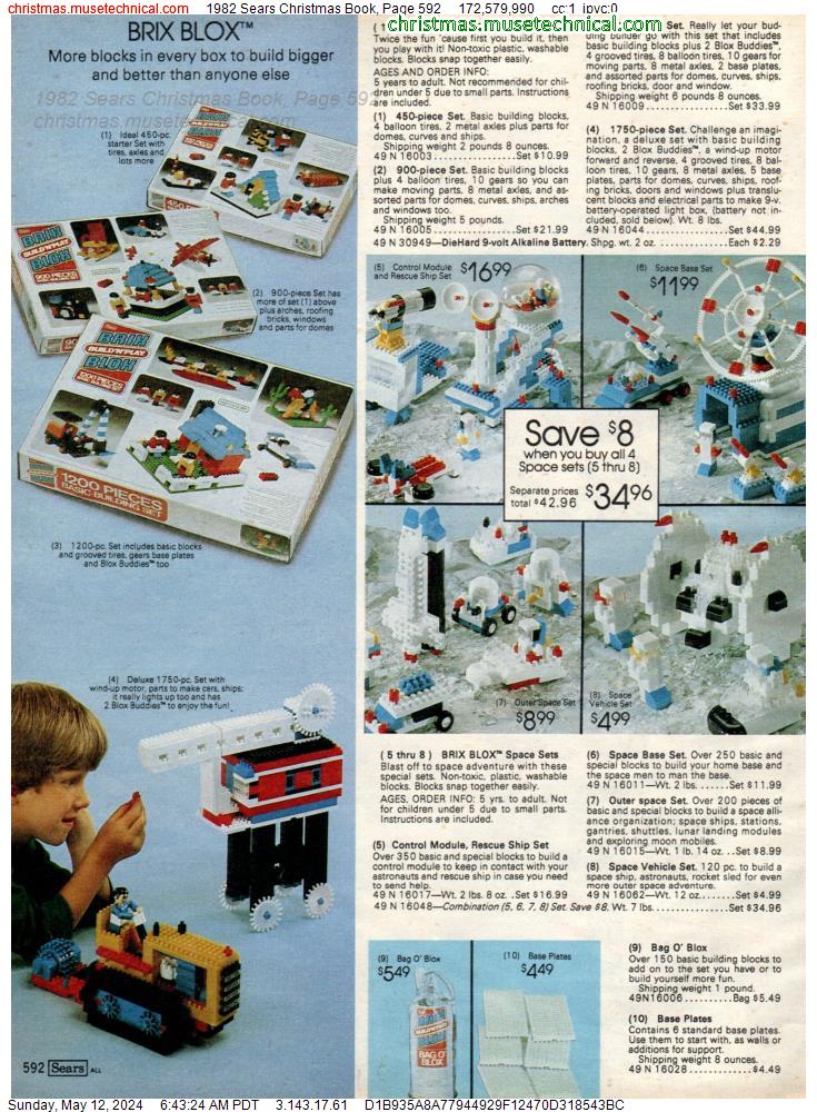 1982 Sears Christmas Book, Page 592