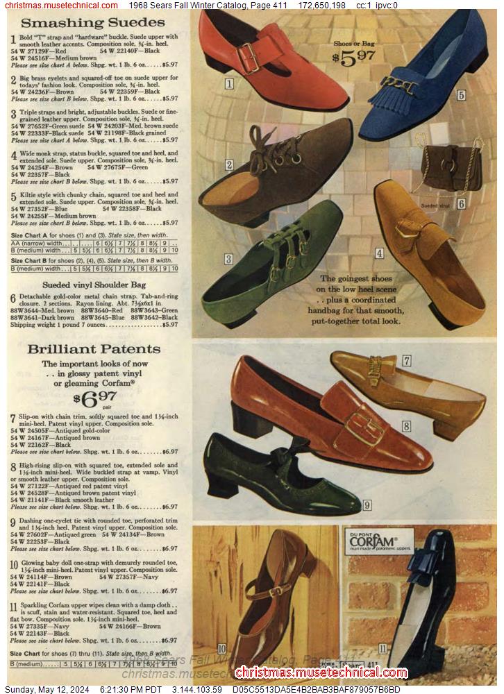 1968 Sears Fall Winter Catalog, Page 411