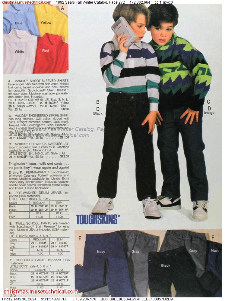 1992 Sears Fall Winter Catalog, Page 272
