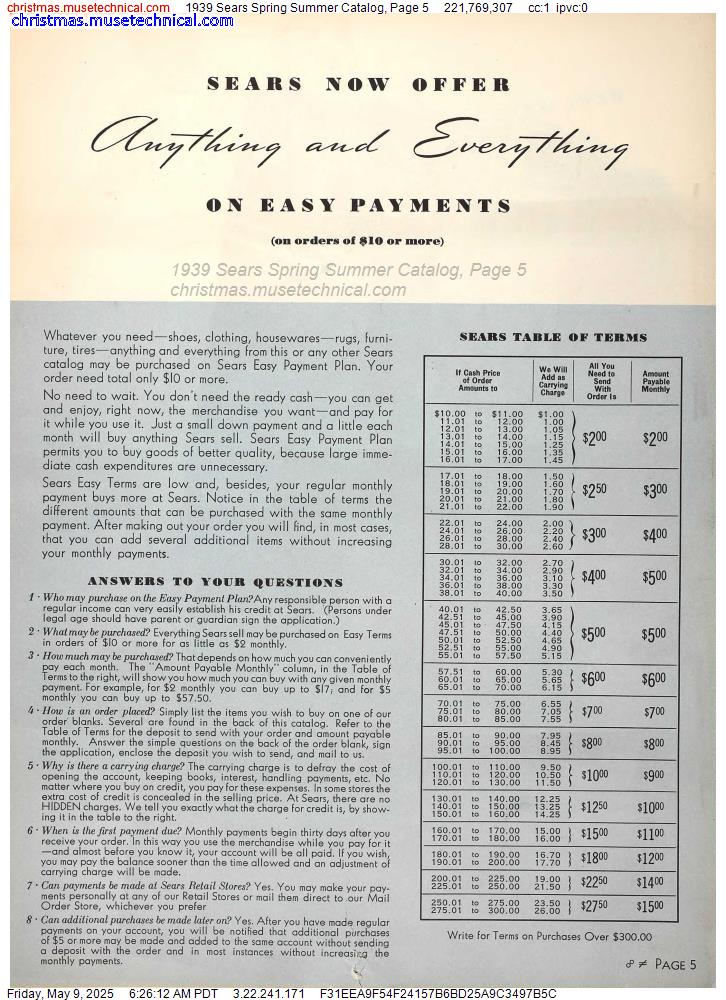 1939 Sears Spring Summer Catalog, Page 5
