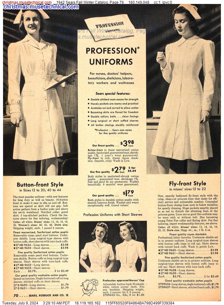 1942 Sears Fall Winter Catalog, Page 79