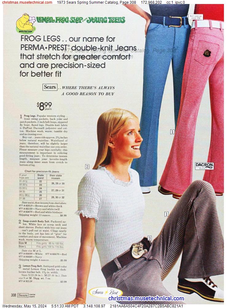 1973 Sears Spring Summer Catalog, Page 308
