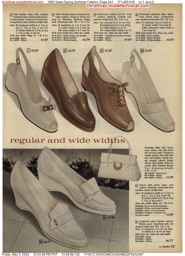 1962 Sears Spring Summer Catalog, Page 241