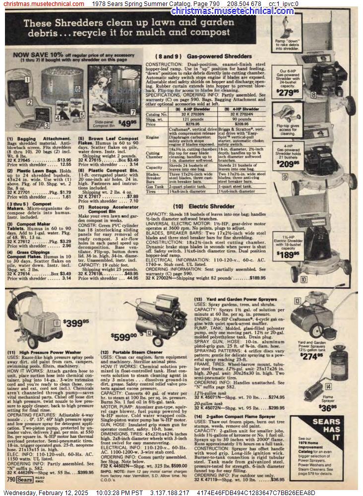 1978 Sears Spring Summer Catalog, Page 790