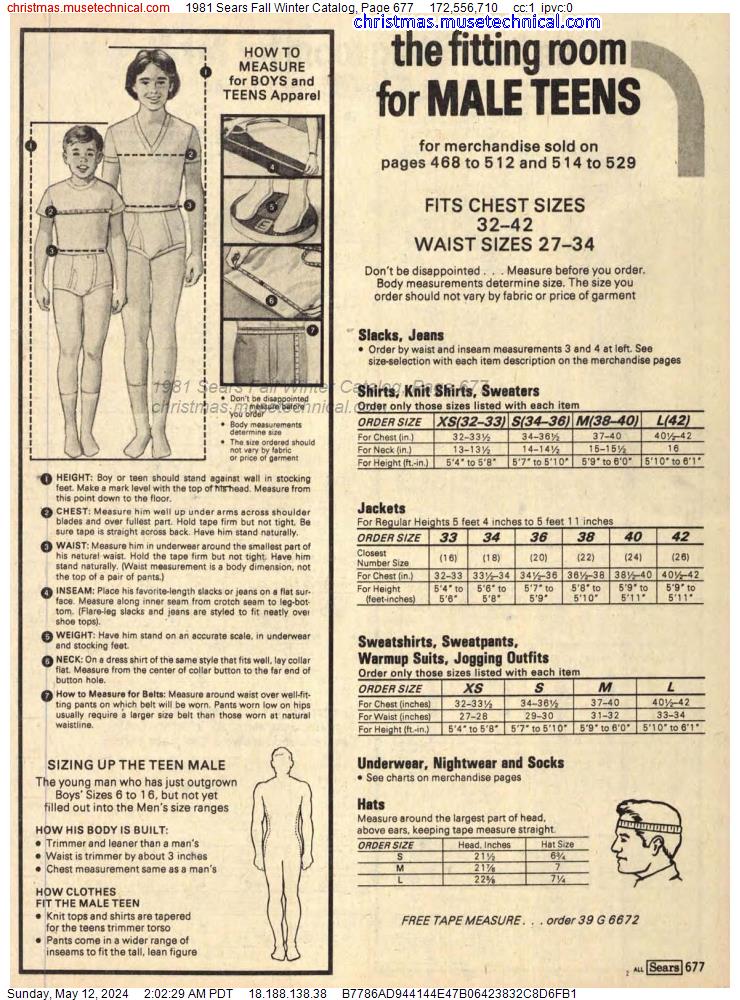 1981 Sears Fall Winter Catalog, Page 677