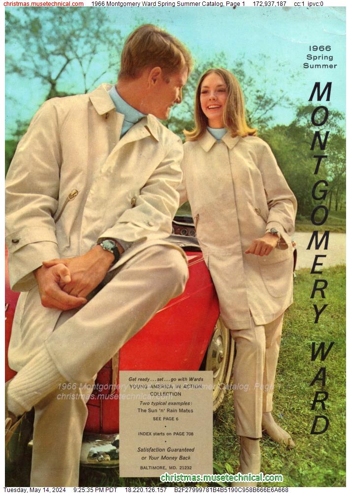 1966 Montgomery Ward Spring Summer Catalog, Page 1