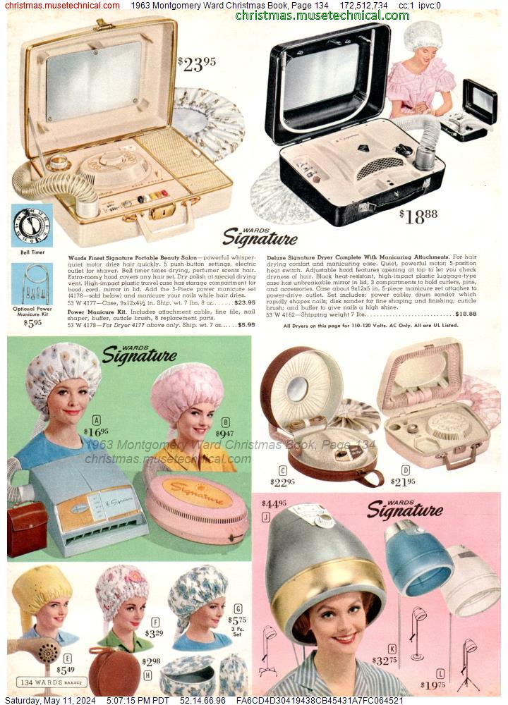 1963 Montgomery Ward Christmas Book, Page 134