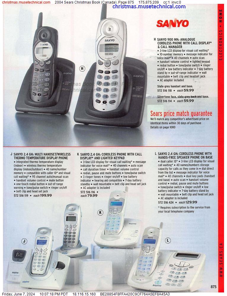 2004 Sears Christmas Book (Canada), Page 875
