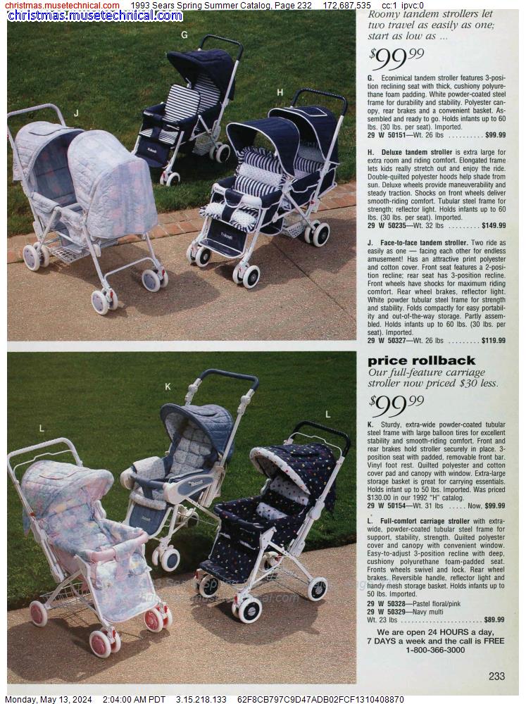 1993 Sears Spring Summer Catalog, Page 232